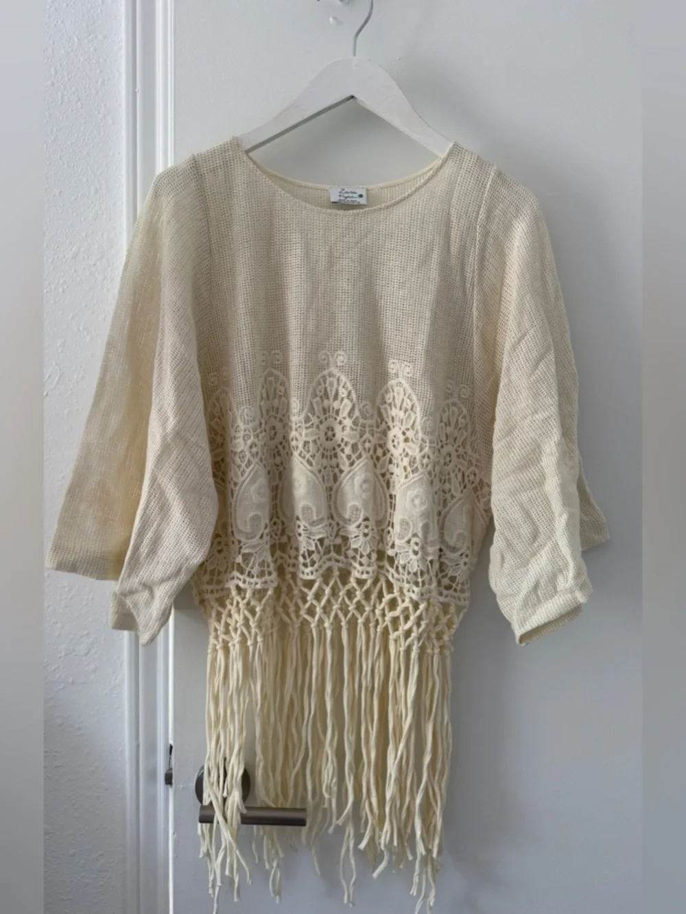 Zara Crochet Fringe Top - Picture 1 of 2